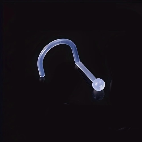 Piercing Nostril Nariz Retainer Transparente